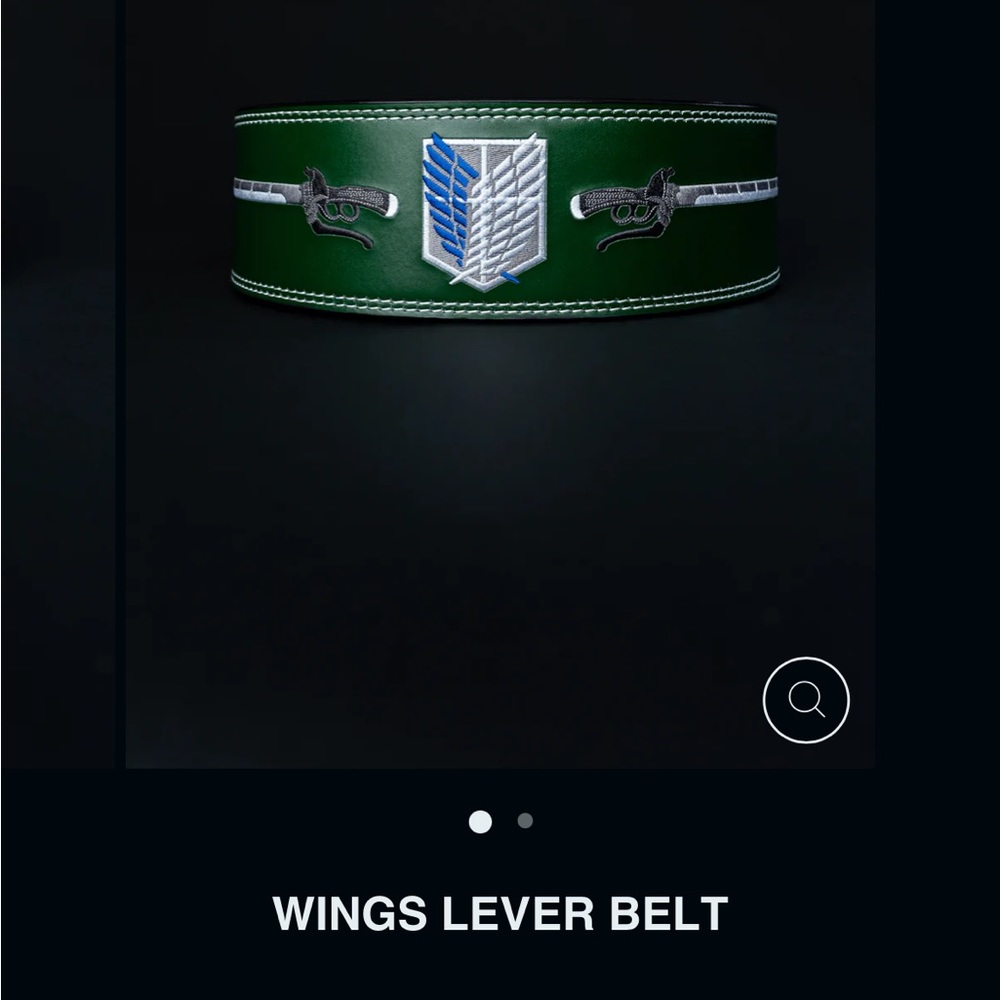 Village Hidden in Iron WINGS lever lifting belt XXS